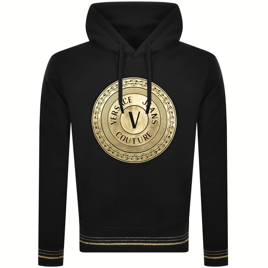 Alternative Image for ProductVersace Jeans Couture Round Logo Hoodie Black1